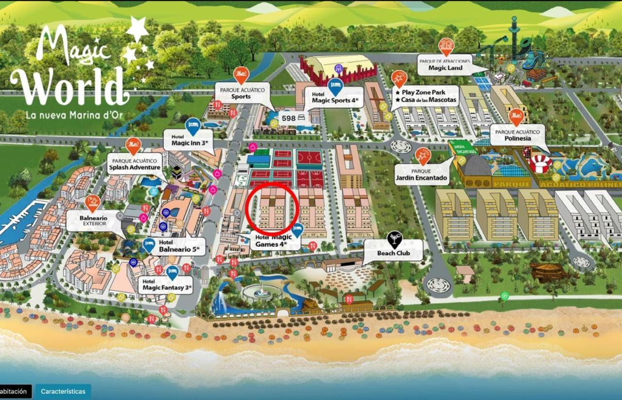 Apartamento Primera Linea - Magic World Marina D'Or Oropesa del Mar Eksteriør billede
